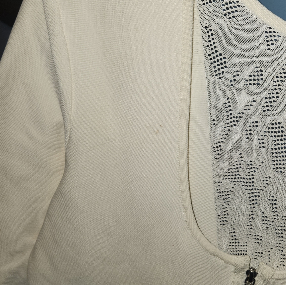 BCBG White spandex & lace dress - Picture 7 of 7